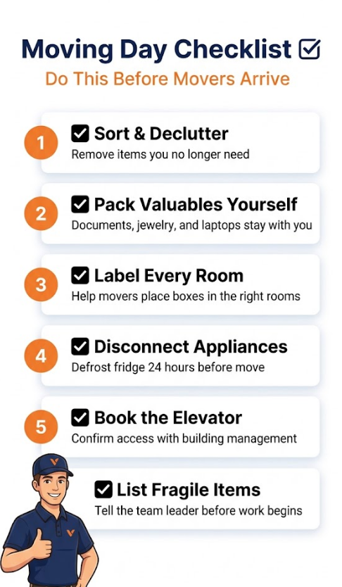 Moving Day Checklist in Dubai