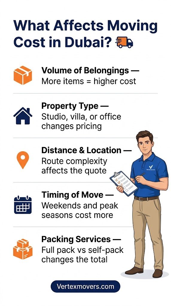 What Effects Moving Cost in Dubai