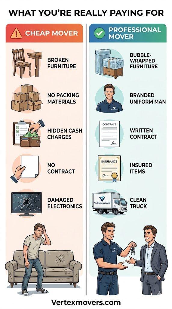 budget movers vs professional movers Dubai
