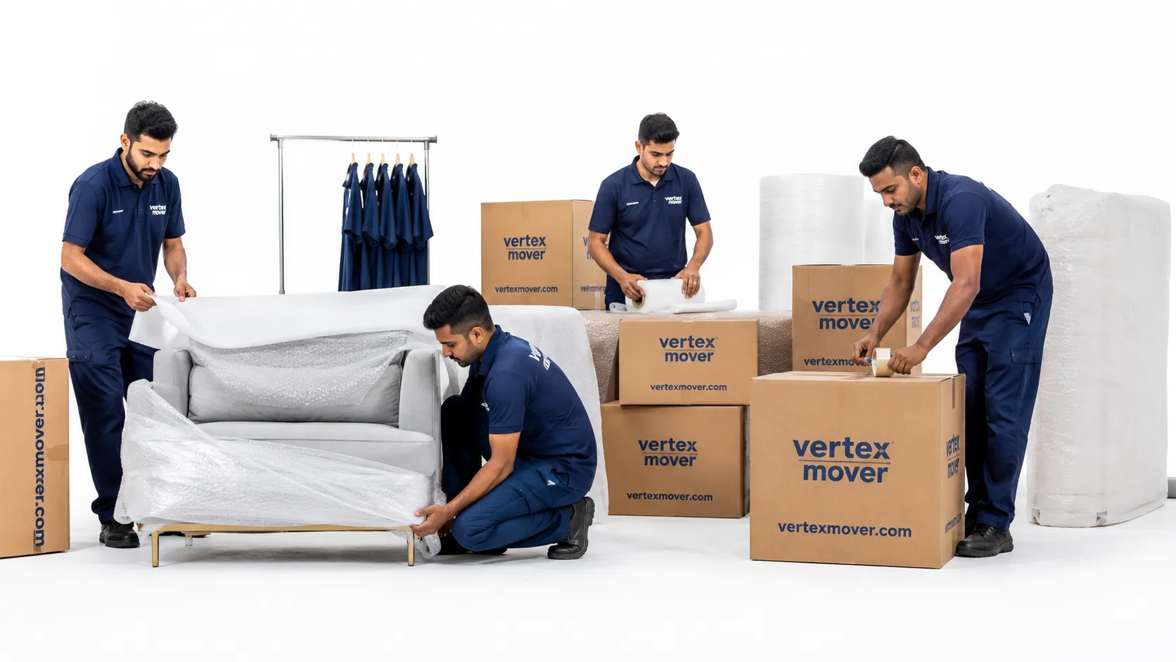 Professional Moving Team and Truck in JVC Dubai
